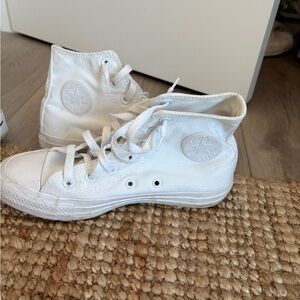 Converse White High-Top Sneakers